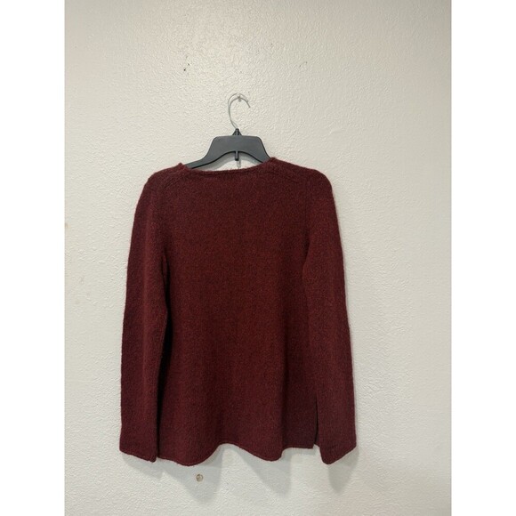 Vince Donegal 100% cashmere knit sweater Size M cherry red - Picture 2 of 9